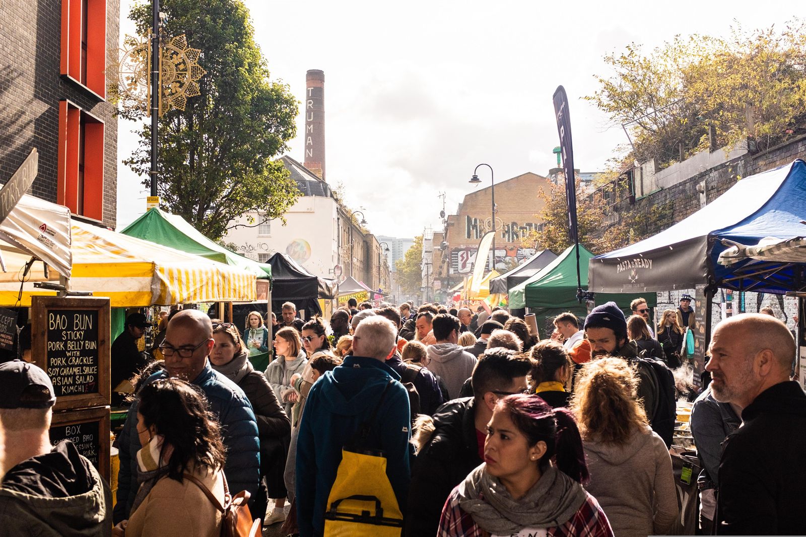 A community gathering on Lower Rice Street
